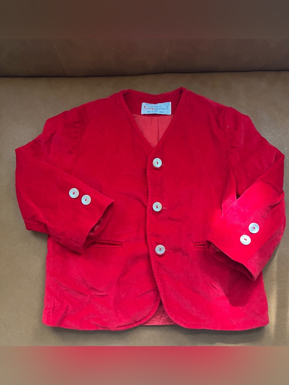 Imp Originals Kids 4T Red Velvet Velveteen Holiday Formal Preppy Jacket Blazer
